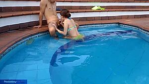 Latina Colombian Prostitute Licks Pussy In Homemade Cunilingus, Bent Over For Doggystyle Cum.