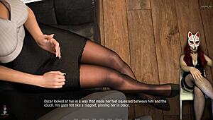 kate 28 shows off legs in upskirt anime roleplay game