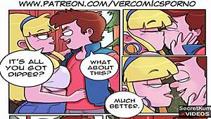 Holy crap! Dipper’s foursome turns into a wild reverse gangbang in outdoor cabin orgy!