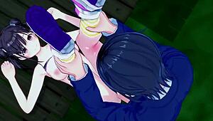 Juri Saijo and Chiyoko Sonoda engage in intense sex in this hentai