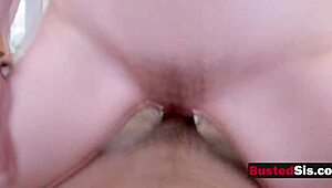 big titty babe is riding her stepbrothers big cock while moaning out loud