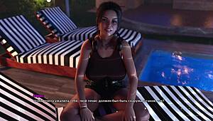 big tits handjob gameplay in santa county part 12.