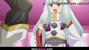 SELENA WALKS INTO KAZUMA'S TRAP in this hentai anime porn adventure