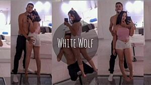 White Moon Gives Deepthroat Blowjob to Warm Up!