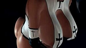 Naughty Nun Close-Up Outfit Ride