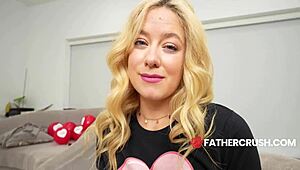 stepdaughter feels every pump as my thick dick fills her cunt on vday