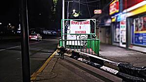 Public Whore Flashes Miniskirt in Outdoor Exhibitionist Stunt