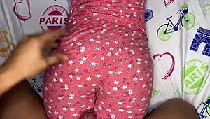 Curvy 18-Year-Old Hijastra Shows Off Big Nalgas in Tight Jeans. Her Fat Ass Gets Worshipped by Daddy in a Steamy Scene.