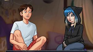 summertime saga episode 89 with big ass and tits in homemade hentai game