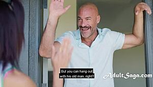 Hey Alexis Tae, riding Charles Dera's old man for anal fun?