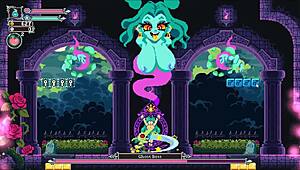 Flip witch pixel hentai game ep 13 with monster cock titjob and facial