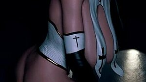 Naughty Nun Close-Up Outfit Ride