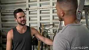 Interracial Gay Intercourse with Big Black Cock and Ebony