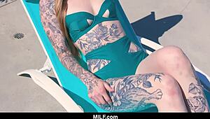 Tattooed Milf Penny Archer Helps Young Neighbor