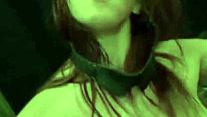 Fucking the hot tied up girl with toys and cumshot