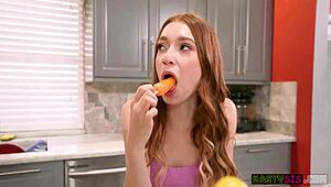 Wow! Thirsty Stepsister Jessica Marie Craves Big Hard Dick!