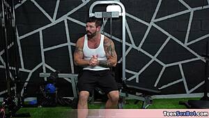 these tight workout clothes make the instructor fuck three petite teens