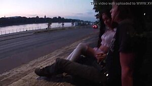Outdoor Extreme Fun Unfolds in Front of Strangers with Voyeur Thrills