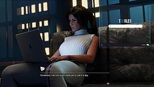 I-I can't believe I'm playing Croft Adventures lust path part two with all these big tits and asses!