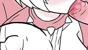 this perfect paizuri boob job in 2d hentai compilation with sound