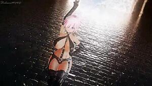 Mashu Kyreilight MMD Lupin R18 with Big Tits in Action