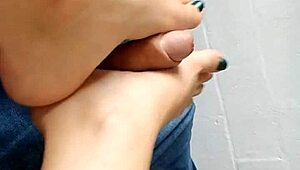 Oh, I Got Cum On My Feet After That Footjob!