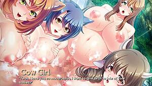 So, I’m playing Monster Girl Breeder Ep5, banging three pregnant anime chicks