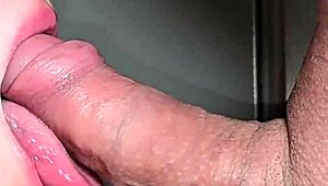 Mature Queen Performs Impressive Blowjob On Large Dick In Exhibitionist Setting