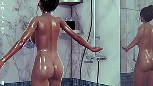 Big Tits Shower Scene