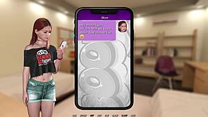 Anime lesbian couple shares hot shower in 3D