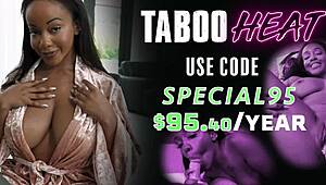 Selina Bentz in step family shares a bed for a threesome - taboo heat - cory chase