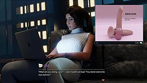 I-I can't believe I'm playing Croft Adventures lust path part two with all these big tits and asses!