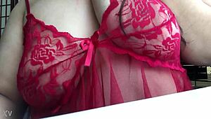 sexy brunette bbw solo with big tits and boobs