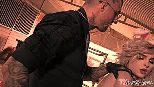 Tranny Bunnies Sarina Valentina and Ella Hollywood Fucked Hard