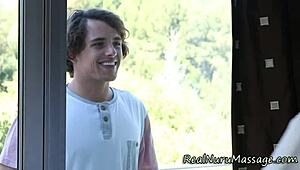 wam masseuse got completely covered in cum after intense asian handjob