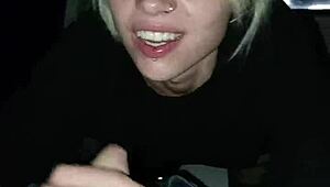 Sexy Girl Sucks At Truck Back