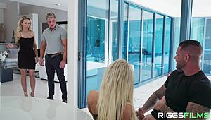 yo, wanna see this horny big tits blonde cheating wife in a wild swap foursome?