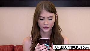 omg this hot teen 18+ babe totally bangs her lucky step-bro 😍