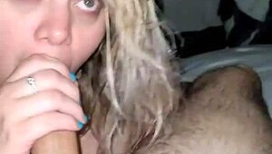 Blonde teen milf takes deepthroat doggystyle finish