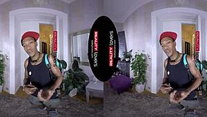 realitylovers black on blonde vr with blowjob and doggystyle