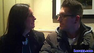 damn, glam mature sucks cock after pickin’ up some lucky bloke! 😜