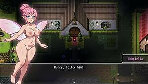 Lost lagoon harem hentai game ep 2 cute girl with huge tits fell in the bathtub and exposed her wet pussy