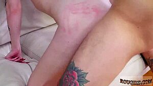 First Time Teen 18+ Bound in Anal Bondage Uses Vibrator for Intense Training