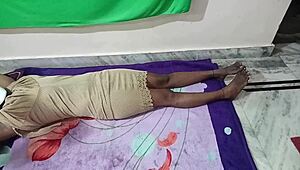 Indian Housewife Ignites Bedroom Fire with Young Stud