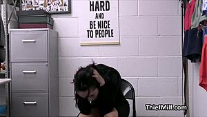 Officer fucks sporty big tit housewife at work