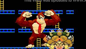 damn, bowser koopa and donkey kong slam mario in wild cartoon clash!