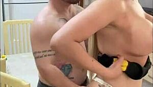 Boss Drinks Cum from Small Cock of Mini Employee