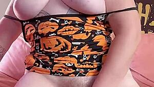 orgasm with dragon dildo pussy play and moaning