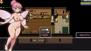 Lost lagoon harem hentai game ep 2 cute girl with huge tits fell in the bathtub and exposed her wet pussy