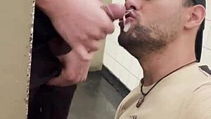 I Suck the Bricklayer's Cock Outdoors Until He Cums